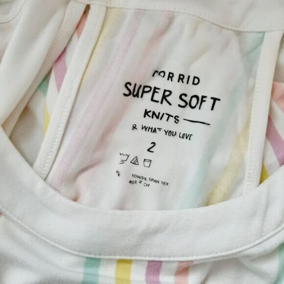 TORRID \ Super Soft Halter Tank Top Pastel Colorful Stripe Pattern Sz 2X | 2 - Picture 12 of 13